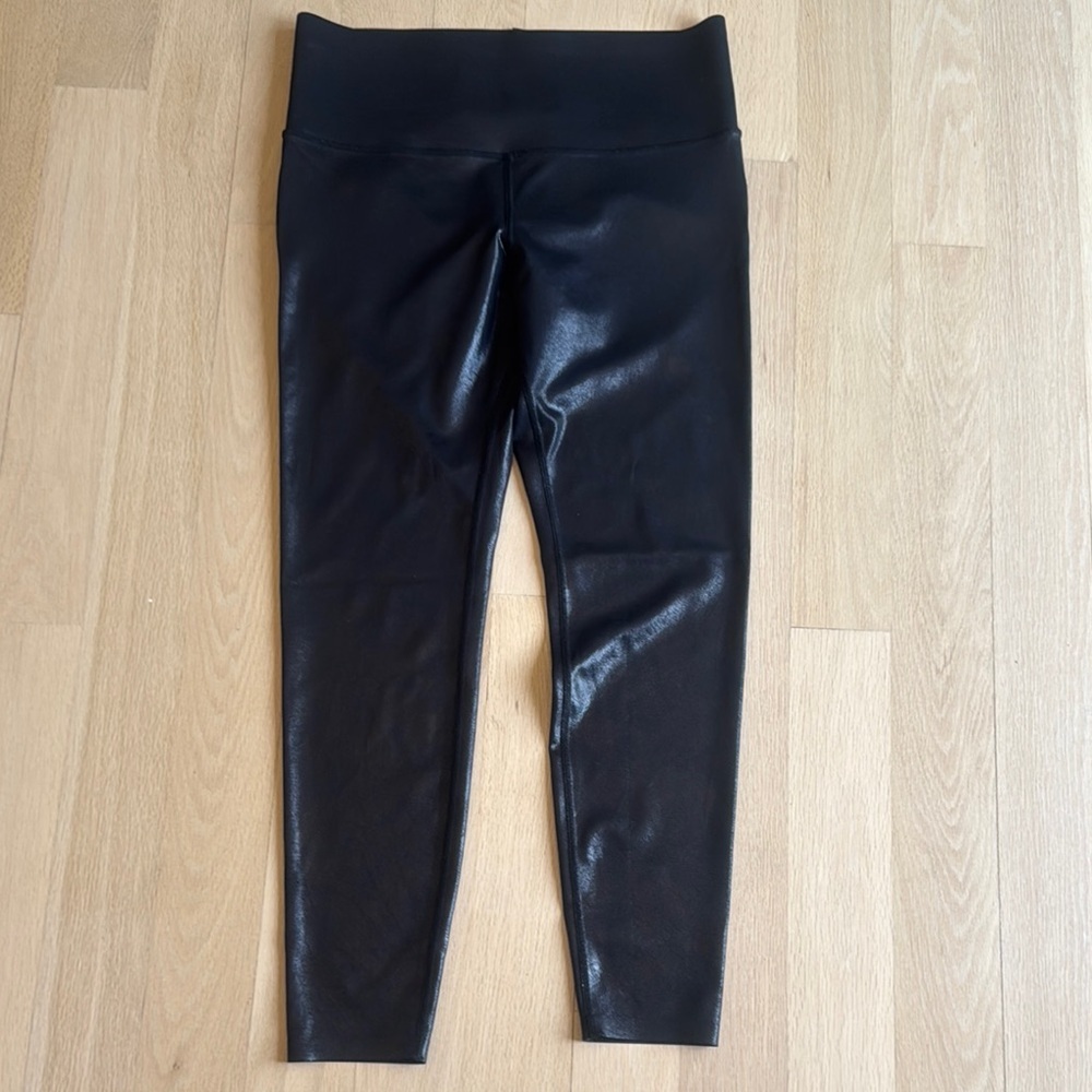KNIX Black Shiny Leggings size L - Picture 3 of 4